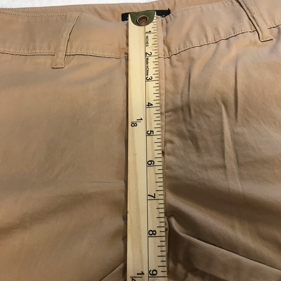 Willi Smith Straight Capri Pants Women’s Size 10 Color Khaki Low Rise Pocket’s. - Picture 11 of 15